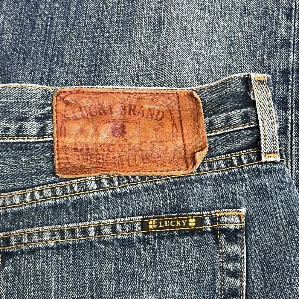 Lucky Brand Fender Denim Blue Jeans American Made Dungarees Classic Men 36x32